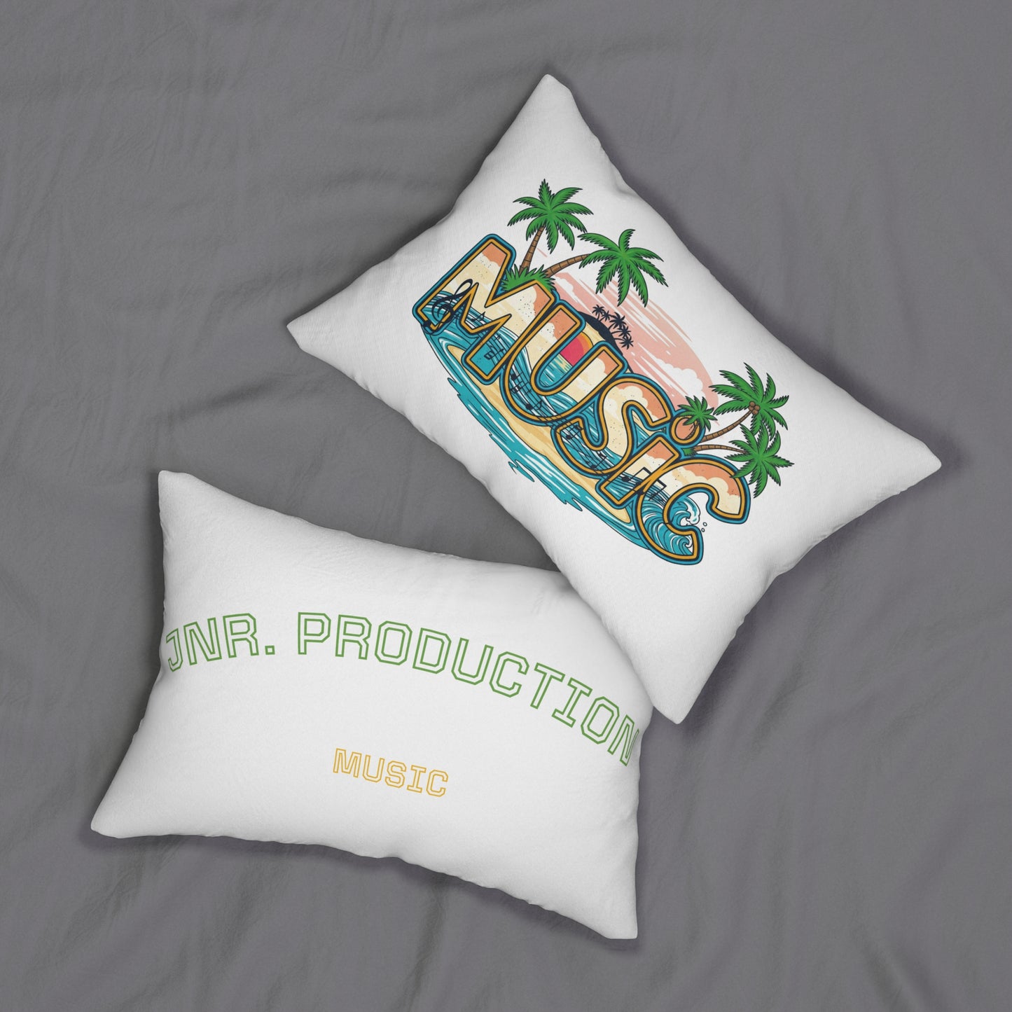 Tropical Music Lumbar Pillow