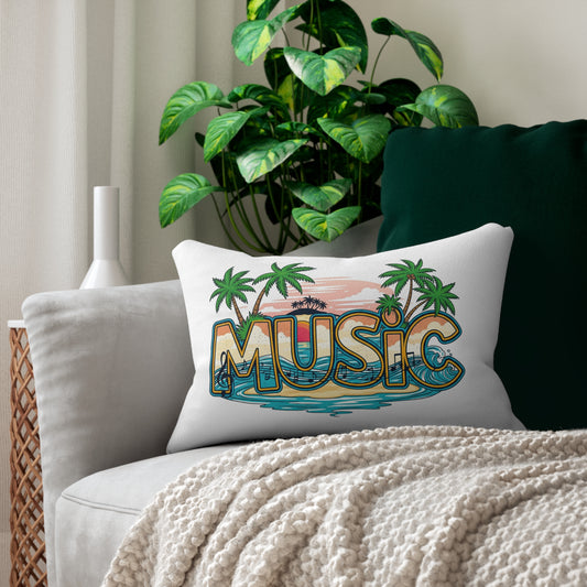 Tropical Music Lumbar Pillow