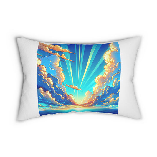 Relaxing Vibes Lumbar Pillow — "Cool and Comfortable" Decorative Cushion