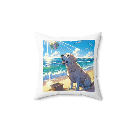Faux Suede Square Pillow
